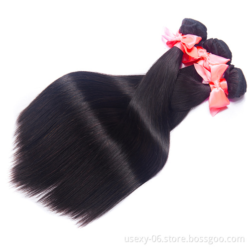 Wholesale 10A Grade Thick Malaysian 100% Unprocessed Wholesale Price Straight Weave Human Hair Extension Bundles